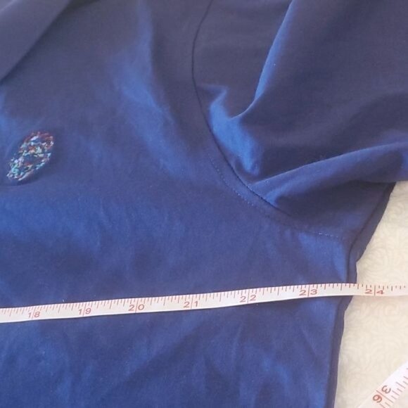 Robert Graham Stone Trail Logo Short Sleeve Navy Sz. XL Polo Golf Shirt - Picture 15 of 16